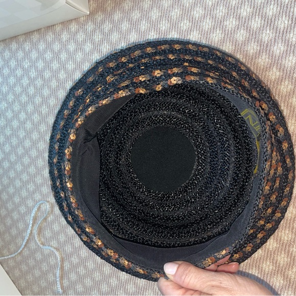 Kokin Black and Brown Patterned Beret - Picture 6 of 6